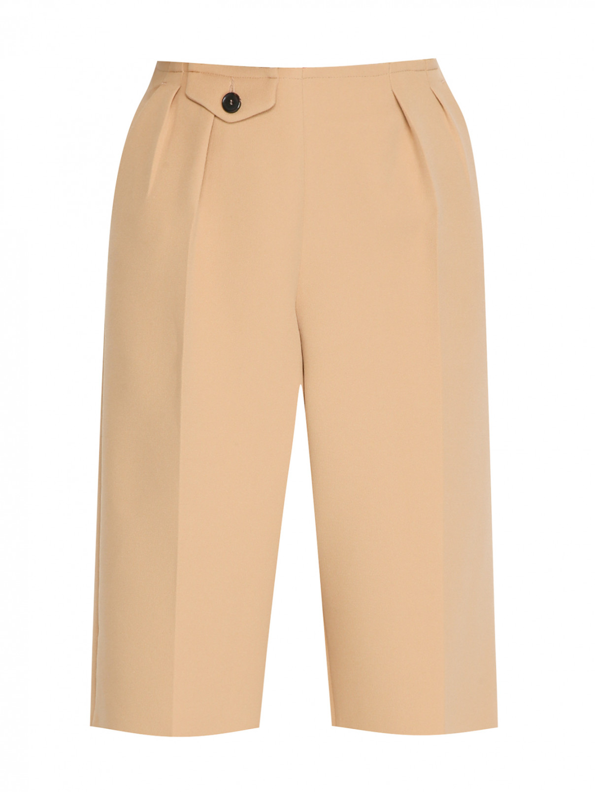 Удлиненные шорты с карманами Maison Margiela  –  Общий вид  – Цвет:  Бежевый