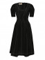 Платье из смесевой вискозы с контрастной строчкой Marni  –  Общий вид