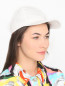 Однотонная кепка с логотипом Marina Rinaldi  –  МодельОбщийВид