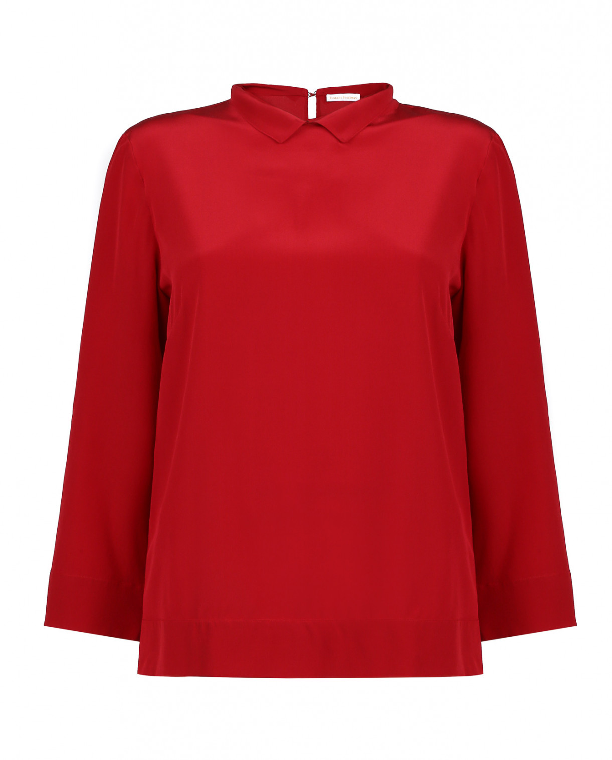 Свободная блуза с круглым воротом Robert Friedman  –  Общий вид  – Цвет:  Красный