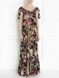 Платье-макси с цветочным узором I'M Isola Marras  –  Модель Общий вид