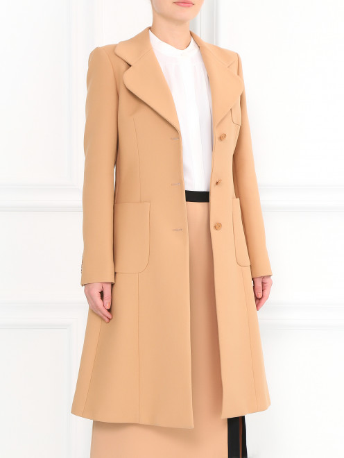 Пальто из хлопка с боковыми карманами Michael Kors - Модель Верх-Низ