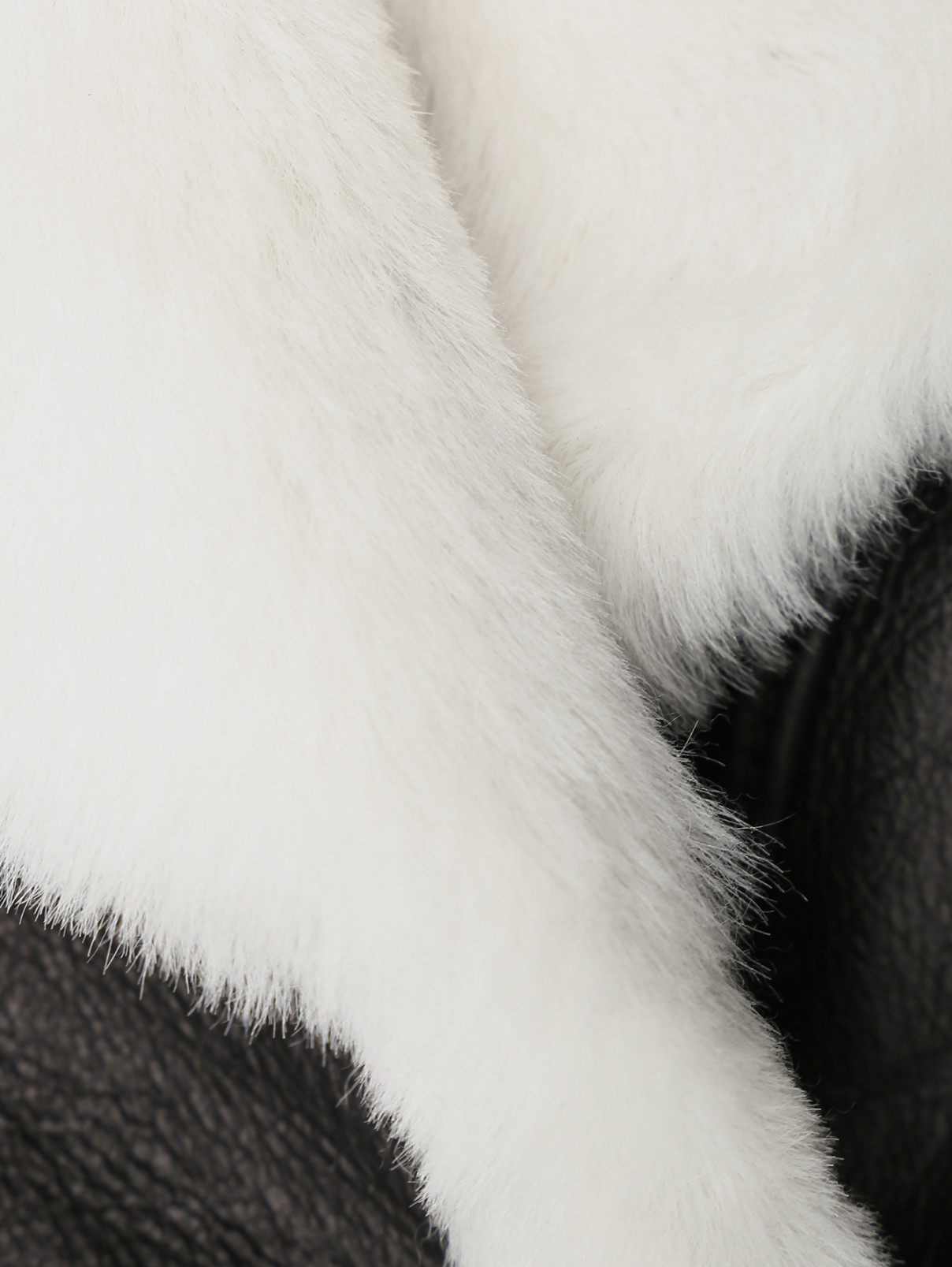 Дубленка из овчины на пуговицах Ermanno Scervino  –  Деталь  – Цвет:  Черный