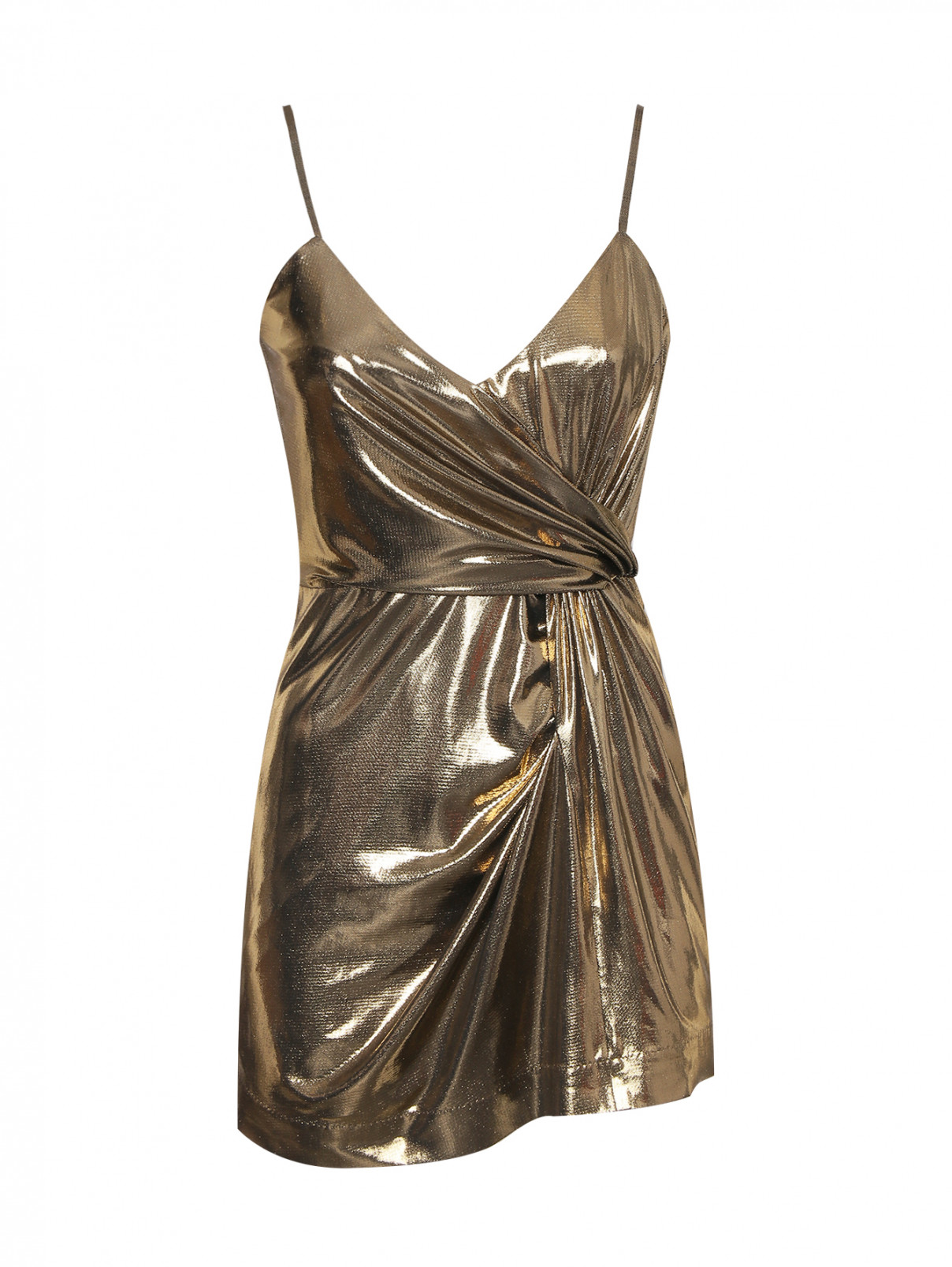 Вечернее платье-мини Laroom  –  Общий вид  – Цвет:  Золотой