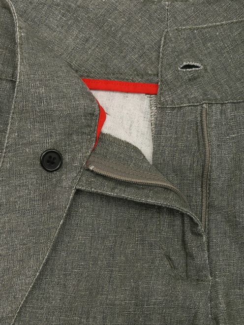 Широкие брюки с объемной вышивкой - Деталь1