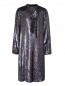 Платье из пайеток со съемным бантом N21  –  Общий вид