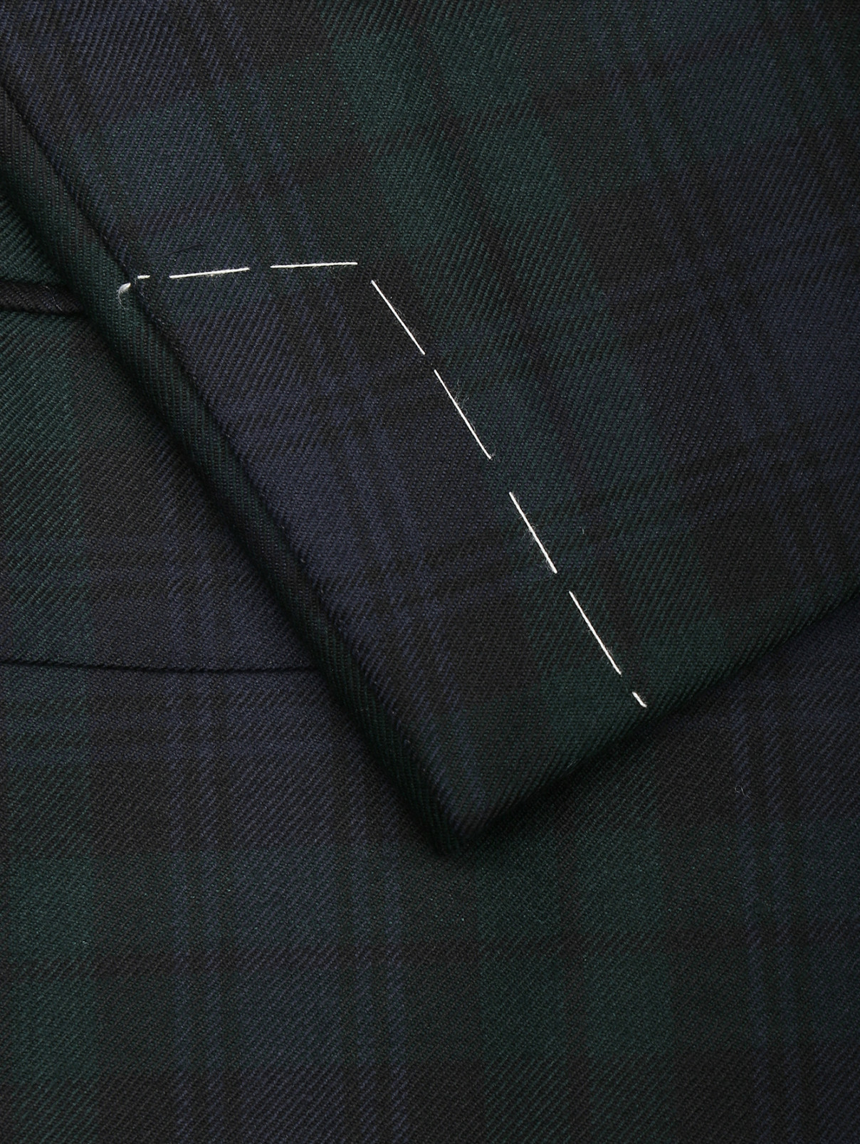 Пиджак из шерсти с узором Belvest  –  Деталь  – Цвет:  Зеленый