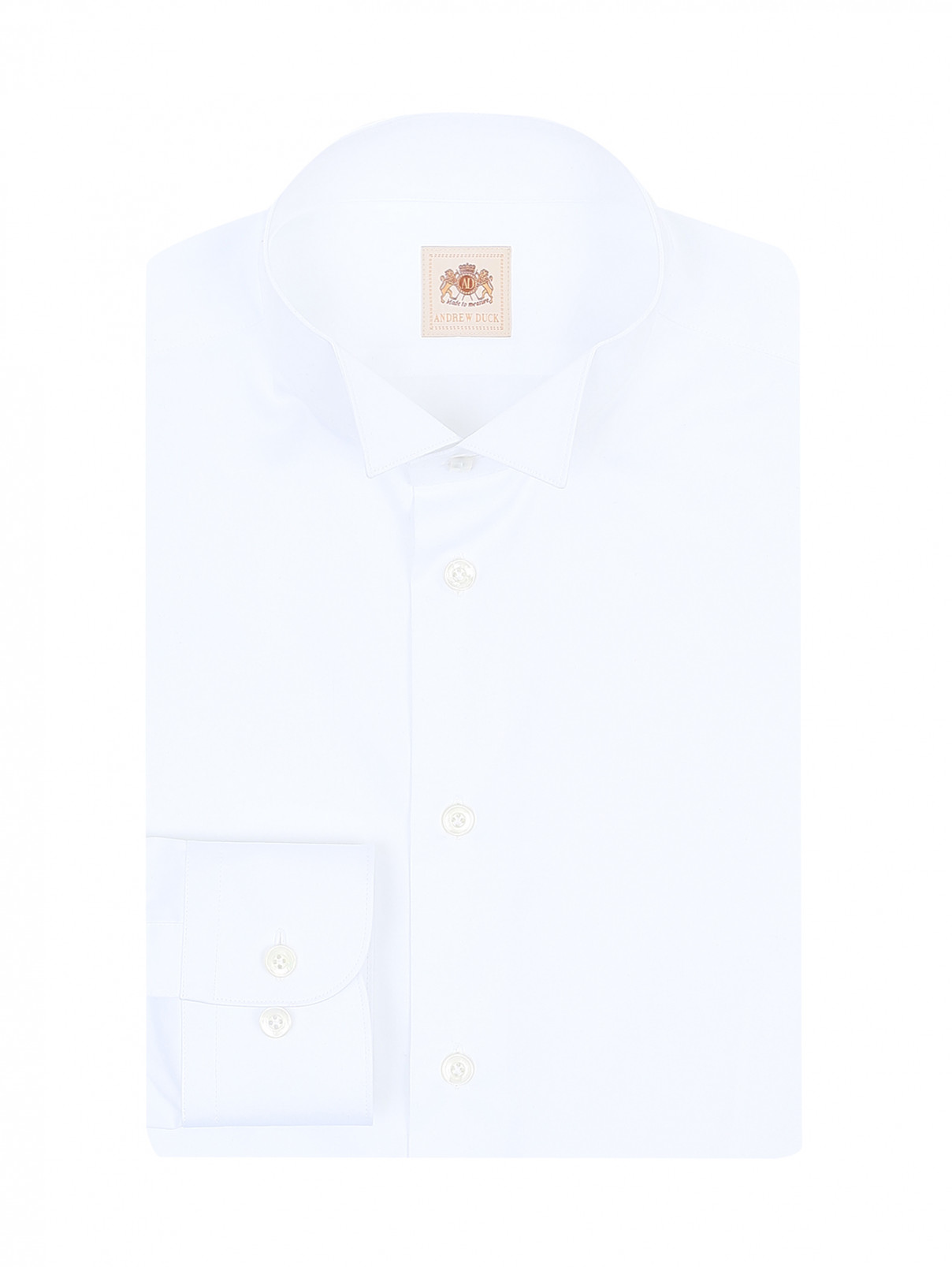 Рубашка из хлопка Andrew Duck  –  Общий вид  – Цвет:  Белый