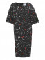Платье-миди свободного кроя с узором Marina Rinaldi  –  Общий вид