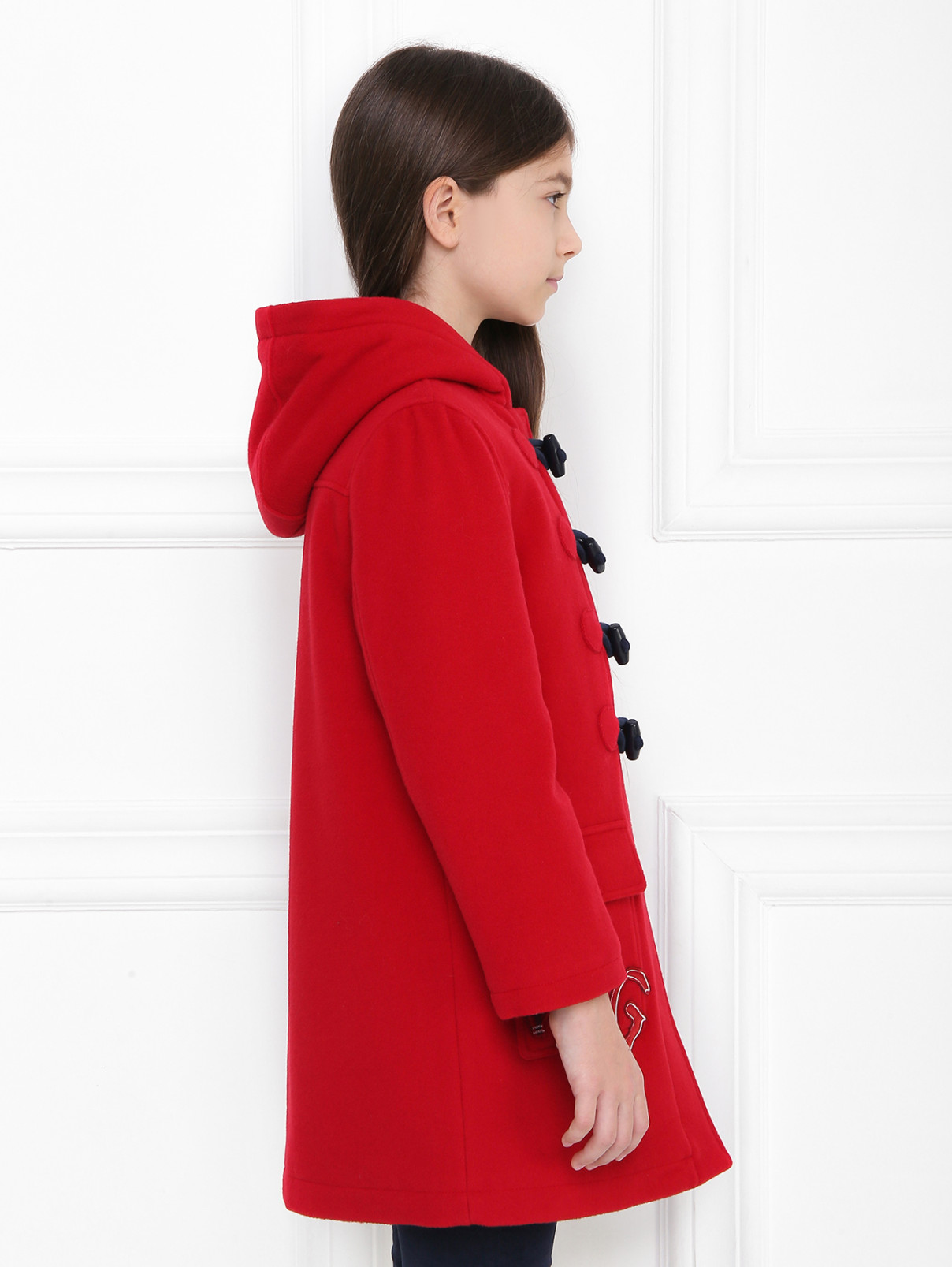 Утепленное пальто с карманами Dolce & Gabbana  –  МодельВерхНиз2  – Цвет:  Красный