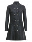Пальто из хлопка с металлическими пуговицами Emporio Armani  –  Общий вид