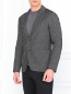 Пиджак из смешанной шерсти с принтом Armani Collezioni  –  Модель Верх-Низ