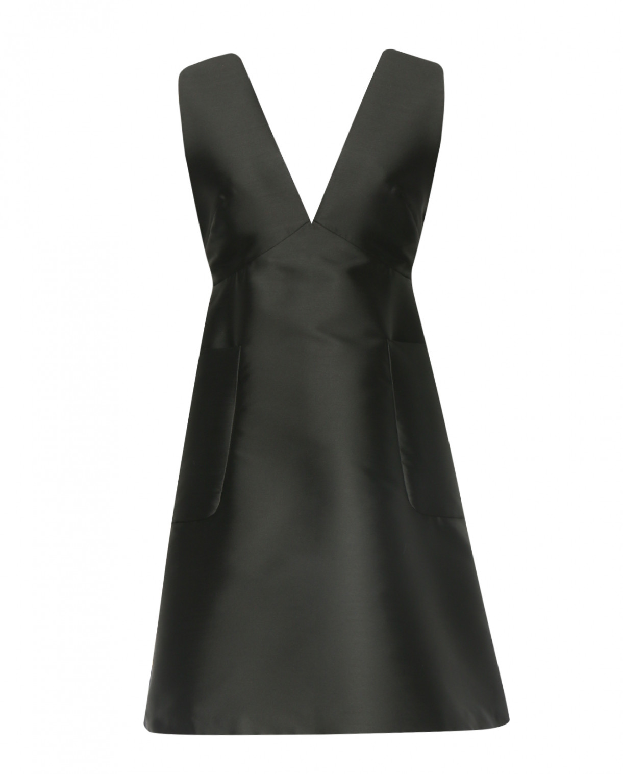 Платье с вырезом на спине Max&Co  –  Общий вид  – Цвет:  Черный