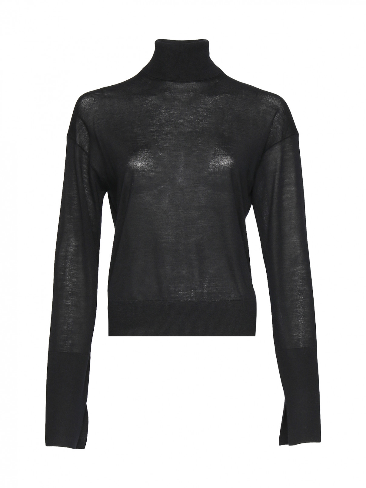 Водолазка из кашемира Helmut Lang  –  Общий вид  – Цвет:  Черный