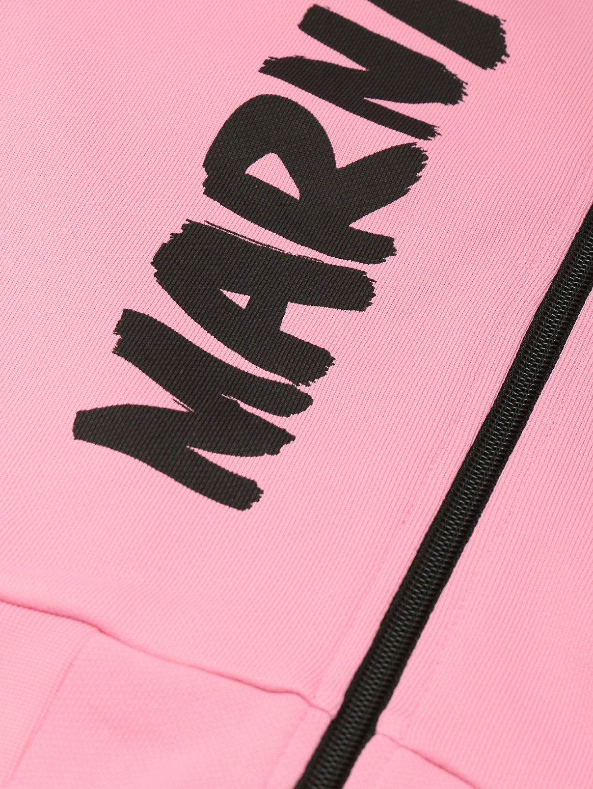 Толстовка с принтом и карманами Marni  –  Деталь  – Цвет:  Розовый