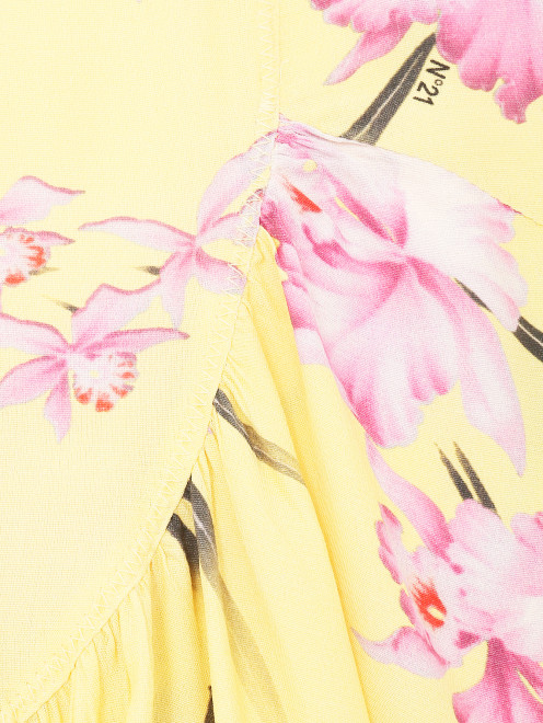 Платье из вискозы с цветочным узором - Деталь