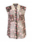 Блуза из шелка с цветочным принтом Alberta Ferretti  –  Общий вид