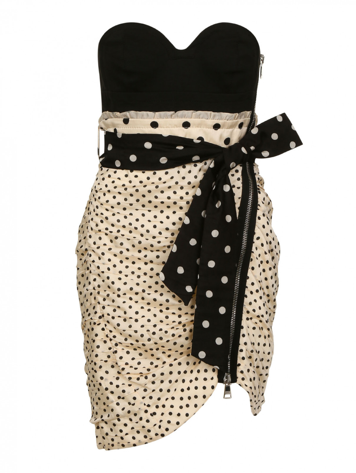 Платье-бондаж с поясом Sonia Rykiel  –  Общий вид  – Цвет:  Бежевый