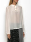 Блуза из шелка с вырезом Max&Co  –  МодельВерхНиз