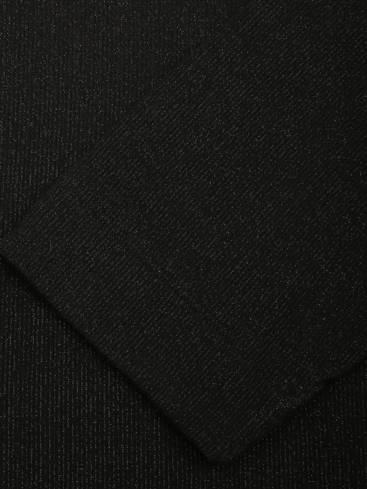 Лонгслив из вискозы с металлизированной нитью Marina Rinaldi  –  Деталь1  – Цвет:  Черный