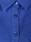 Льняная блуза с накладным карманом Marina Sport  –  Деталь1