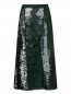 Юбка-миди из шелка с декоративными пайетками Rochas  –  Общий вид