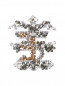Брошь декорированная кристаллами Ermanno Scervino  –  Общий вид