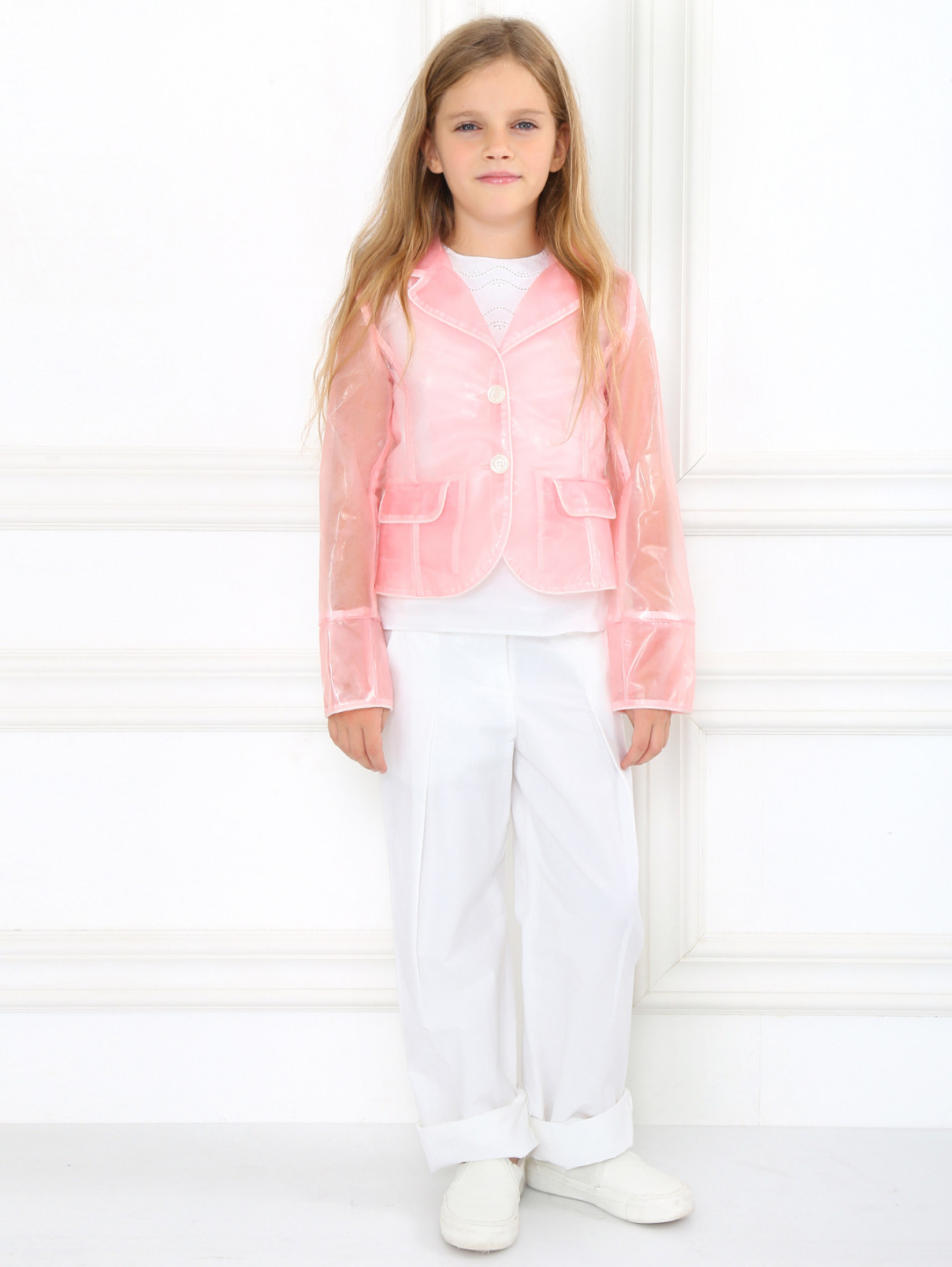 Жакет из водоотталкивающего материала Dolce & Gabbana  –  Модель Общий вид  – Цвет:  Розовый