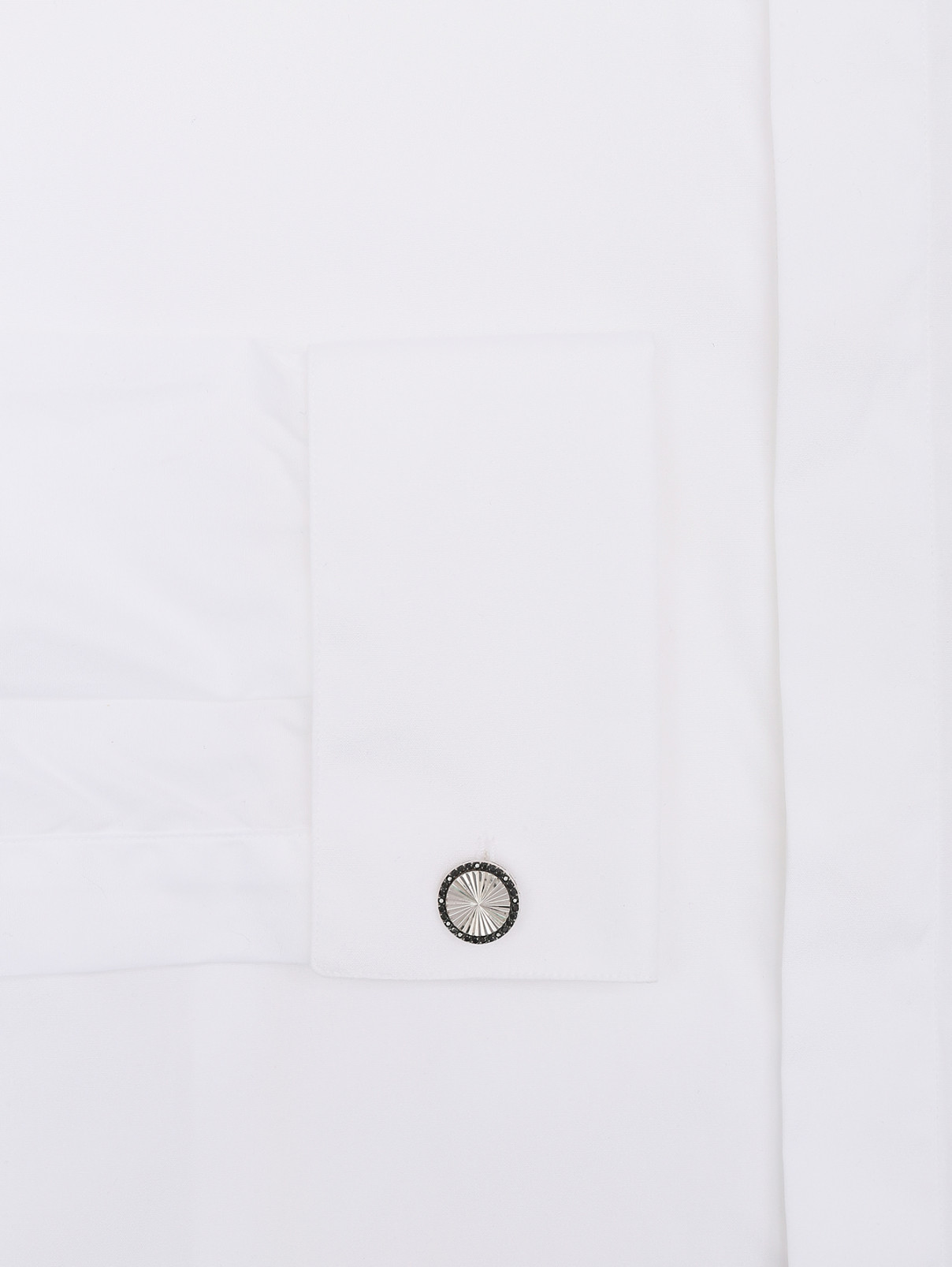 Рубашка из хлопка под запонки Pal Zileri  –  Деталь1  – Цвет:  Белый