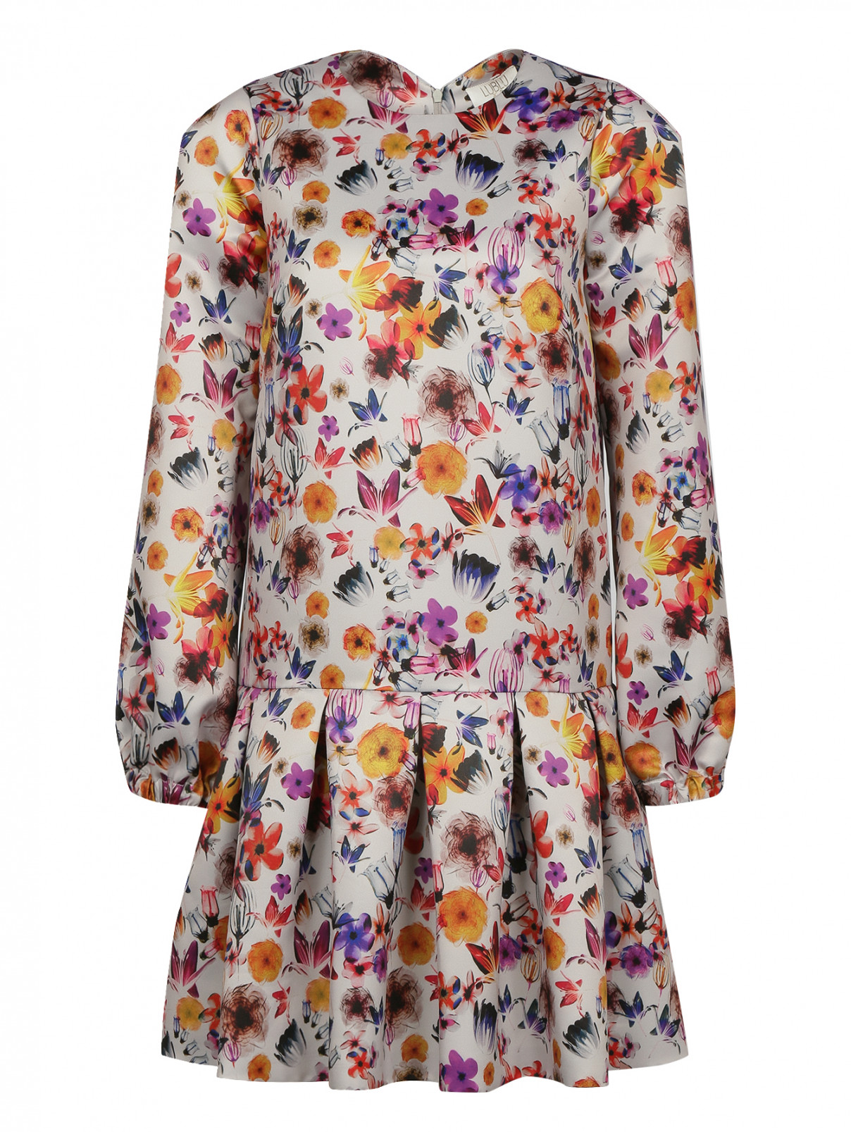 Платье-мини с цветочным узором Kira Plastinina  –  Общий вид  – Цвет:  Узор