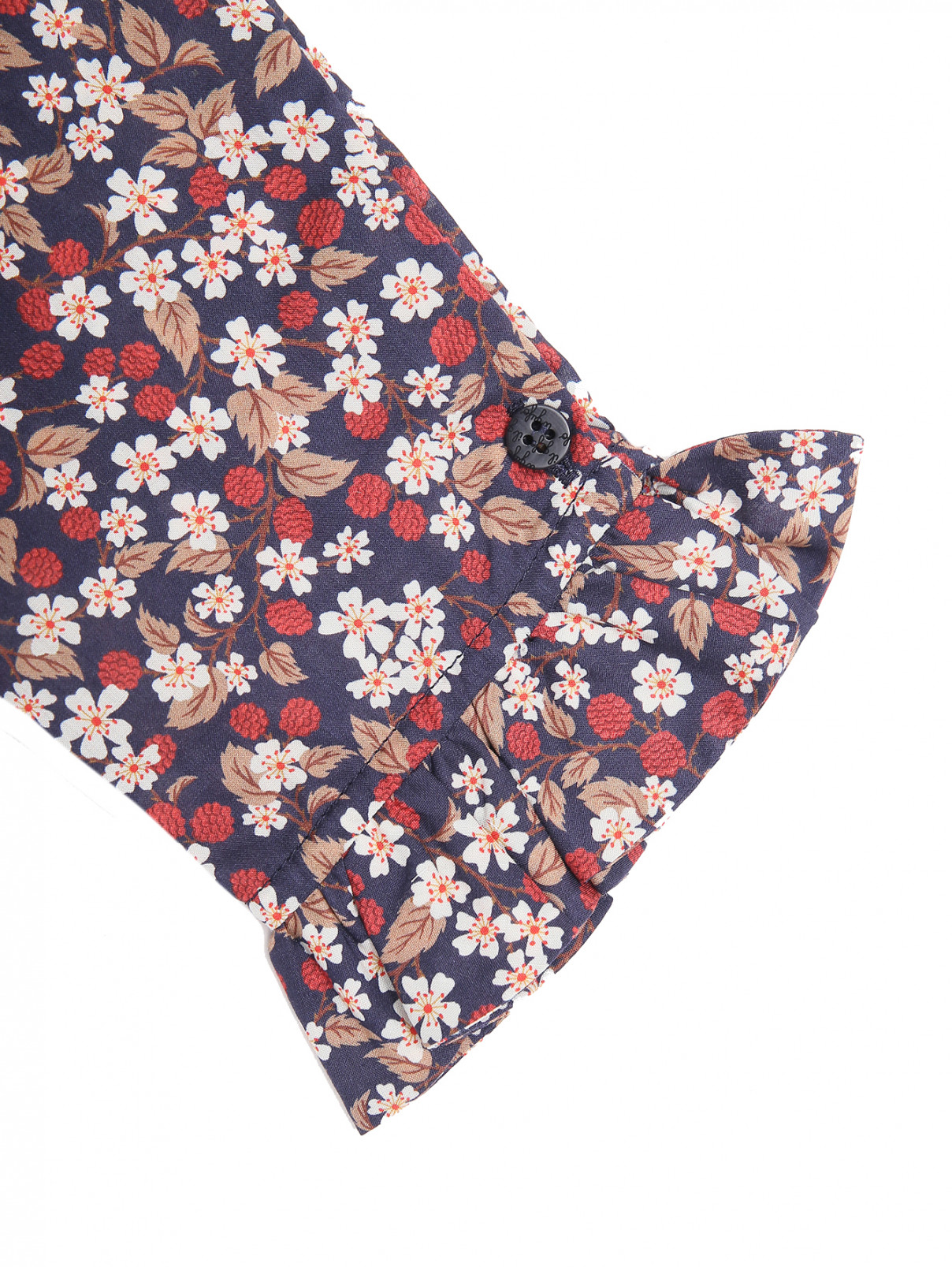 Хлопковая блуза с узором Il Gufo  –  Деталь1  – Цвет:  Узор