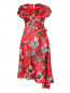 Платье асимметричного кроя с узором Max&Co  –  Общий вид