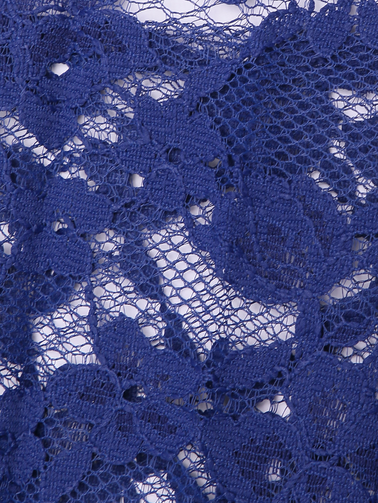 Шарф из кружева Marina Rinaldi  –  Деталь1  – Цвет:  Синий