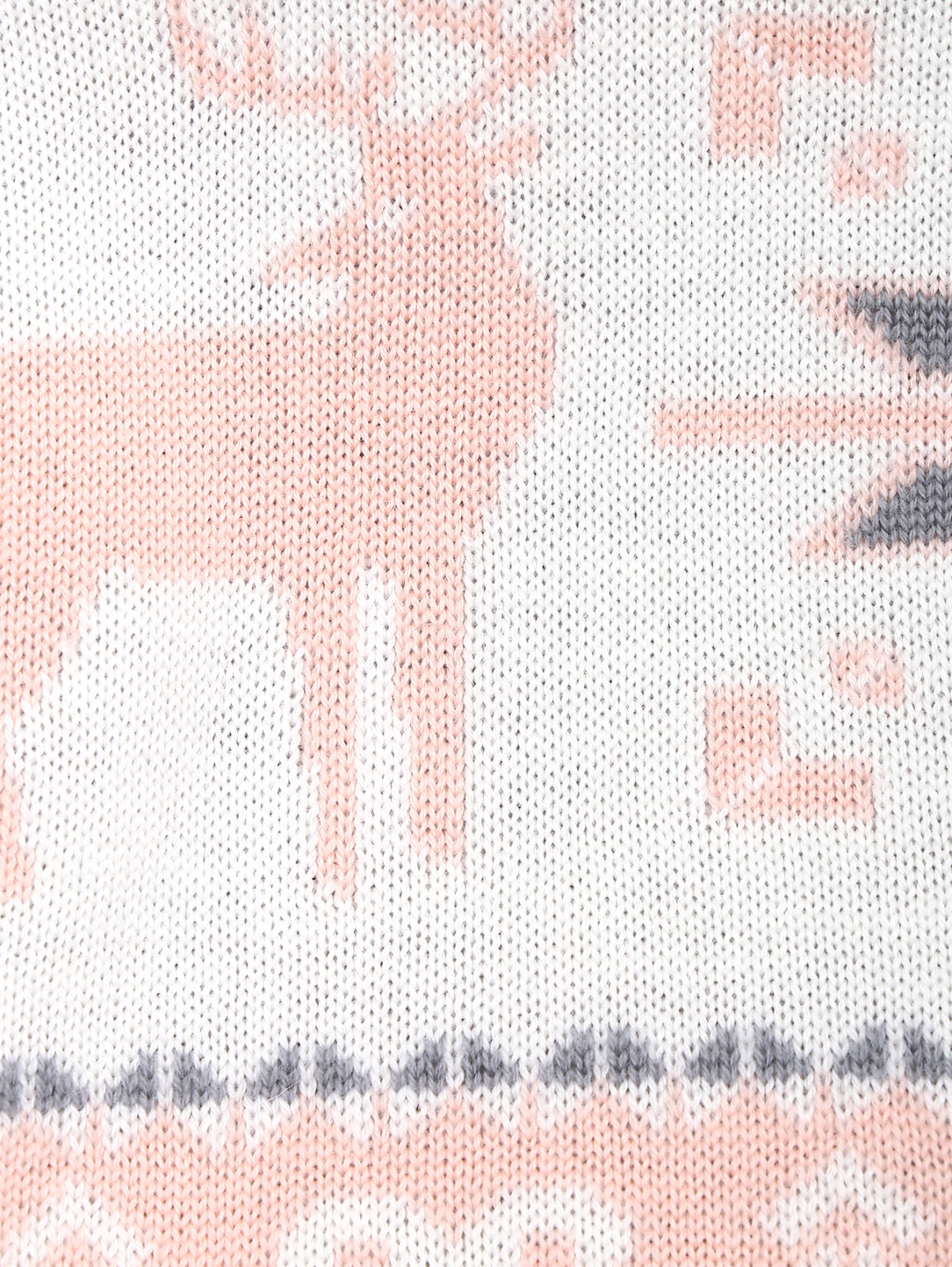 Кардиган из шерсти с орнаментом BOSCO  –  Деталь  – Цвет:  Розовый