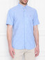 Рубашка из хлопка и льна с коротким рукавом Tommy Hilfiger  –  МодельВерхНиз
