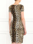 Платье из шелка с анималистичным узором Moschino Cheap&Chic  –  Модель Верх-Низ1