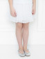 Юбка из фактурного хлопка на резинке Aletta Couture  –  МодельВерхНиз