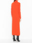Платье из шерсти и кашемира с кружевом Ermanno Firenze  –  МодельВерхНиз1