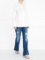 Блуза из хлопка с кружевной Marina Rinaldi  –  МодельОбщийВид