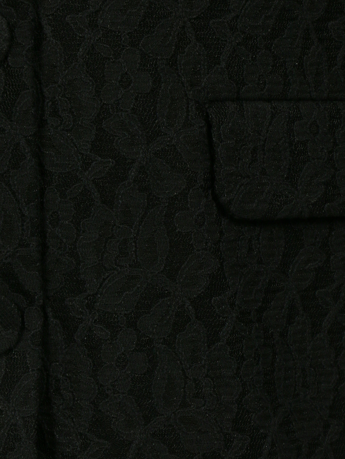 Пальто декорированное кружевом Moschino Boutique  –  Деталь  – Цвет:  Черный