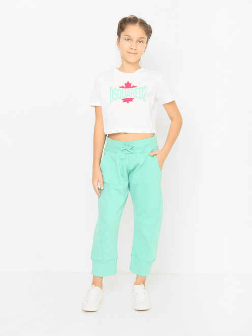 Брюки на резинке с карманами Dsquared2 - МодельОбщийВид