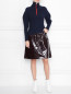 Лаковая юбка с боковыми карманами Nina Ricci  –  МодельОбщийВид