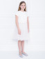 Платье трикотажное с юбкой-сеткой Aletta Couture  –  МодельВерхНиз
