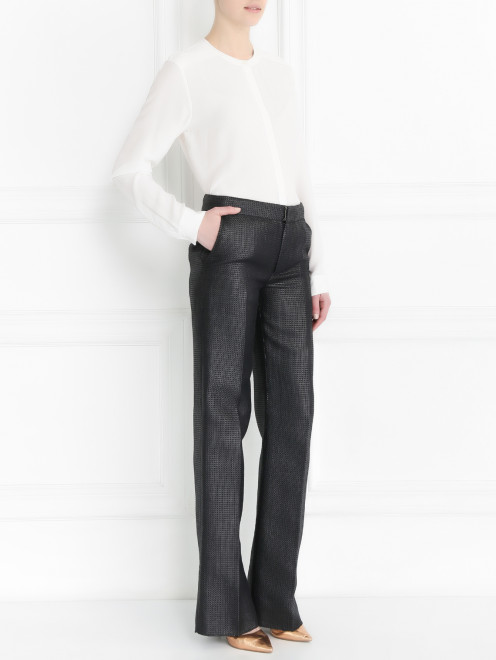 Широкие брюки из фактурной ткани Barbara Bui - Модель Общий вид