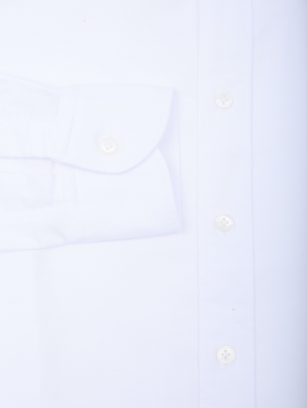 Рубашка из плотного хлопка LARDINI  –  Деталь  – Цвет:  Белый