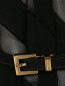 Блуза из шелка с узором "полоска" и поясом Burberry  –  Деталь1