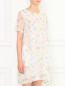 Платье из шелка с цветочным узором Dondup  –  Модель Верх-Низ