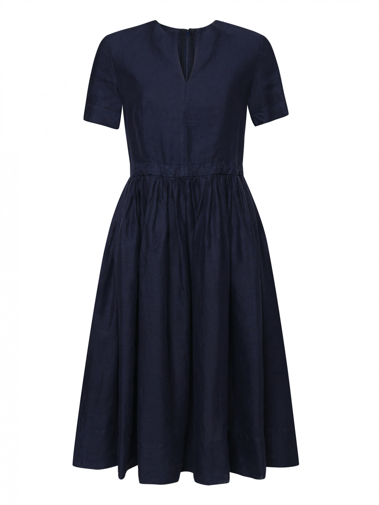Платье из хлопка Aspesi  –  Общий вид  – Цвет:  Синий