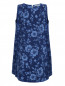 Платье из шерсти с цветочным узором MiMiSol  –  Общий вид