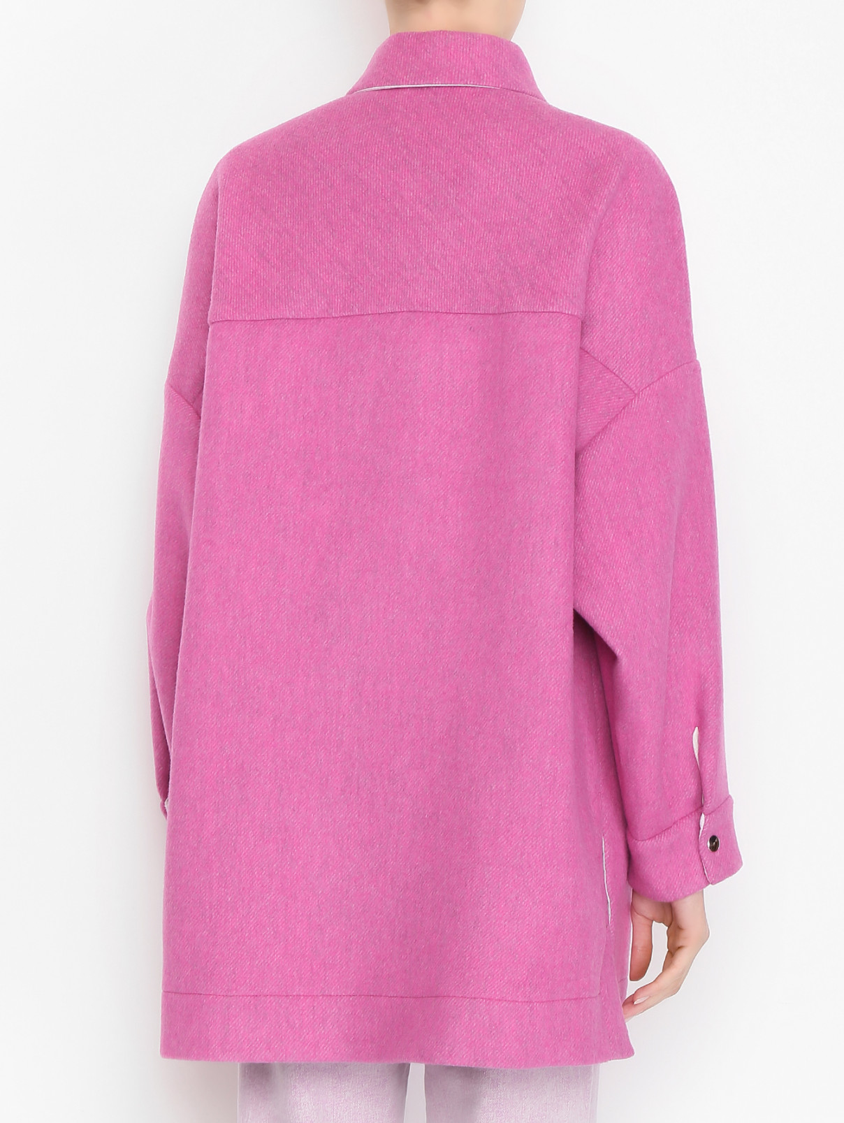 Куртка из смешанной шерсти Iro  –  МодельВерхНиз1  – Цвет:  Розовый